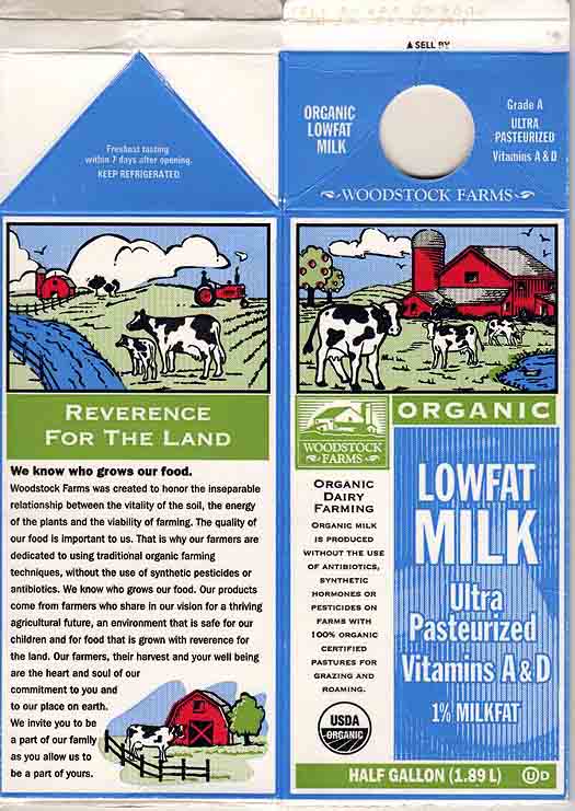 old milk label
