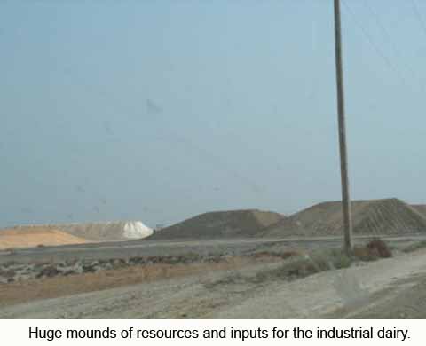 Mounds of resources and inputs